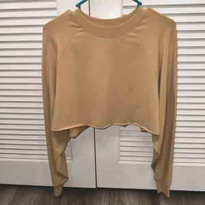 Alo Yoga- cropped long sleeve sweatshirt- XS